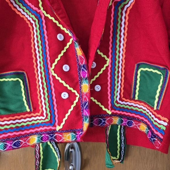 Colorful Kids Jacket with Embroidered Details - Picture 3 of 5